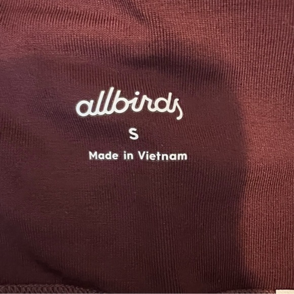Allbirds Natural Leggings womens size small maroon long workout gym - Picture 7 of 9